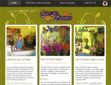 Tablet Screenshot of openairflowersslo.com
